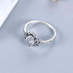 NEW Lotus Flower Ring with Card For Friend Inspirational Gift Women's Size 6